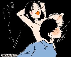 Getting smacked in the face with a pair of titties