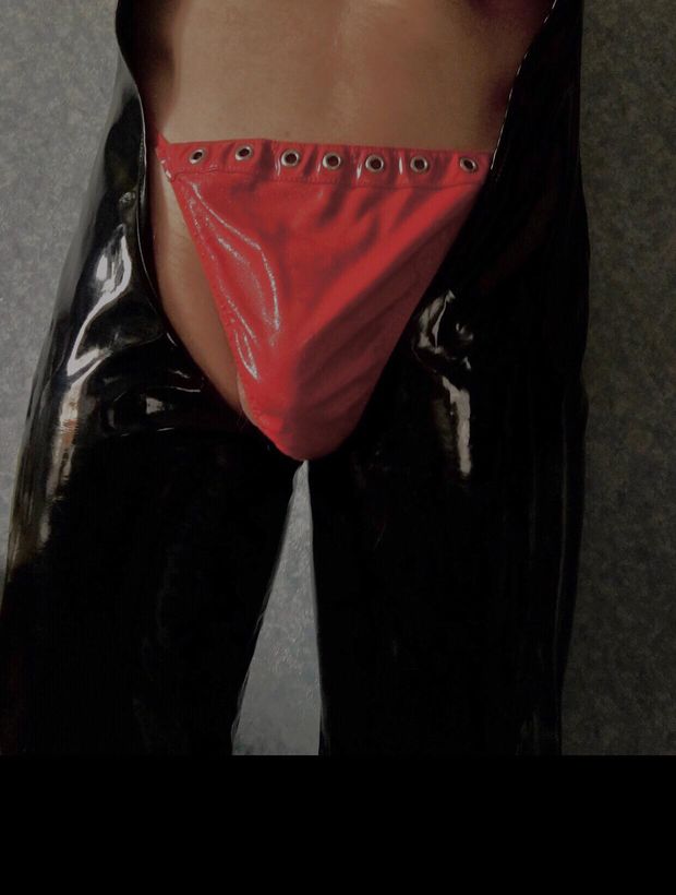 Lovely red briefs .