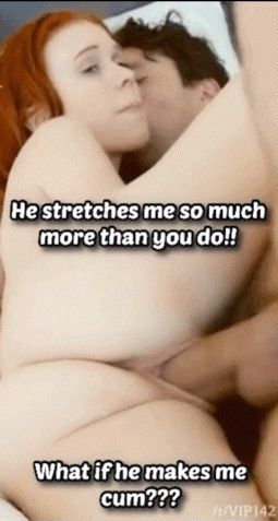 Then cover his cock in your cum baby!