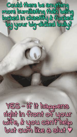 Full of shame & regret. And spunk.