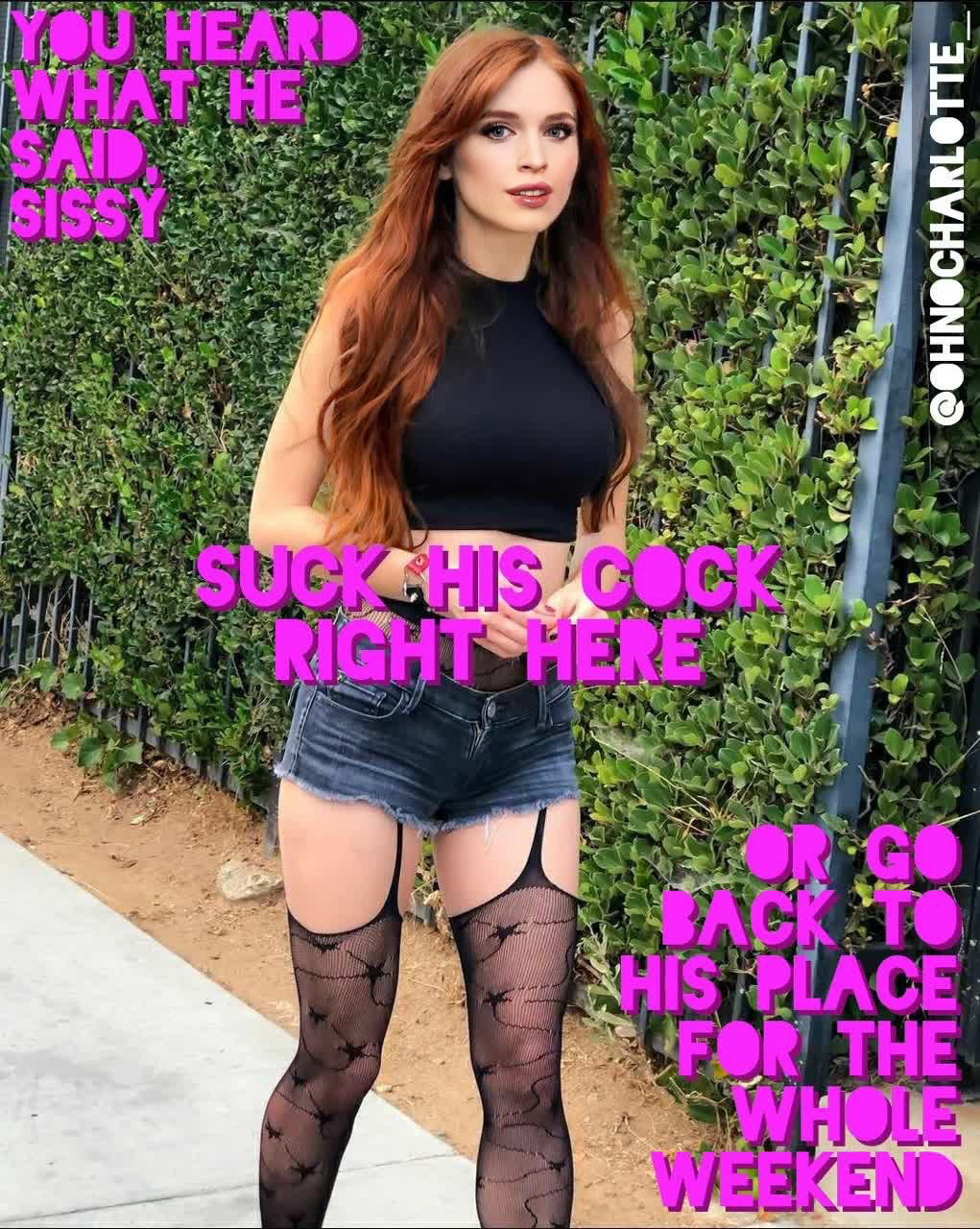 Make your choice sissy