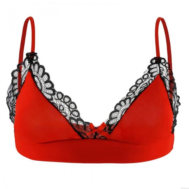 Sexy Cordón Transparente lazo Conjunto de bragas sujetador Ropa interior gay de tiro alto estiramiento mariquita de los hombres Lencería