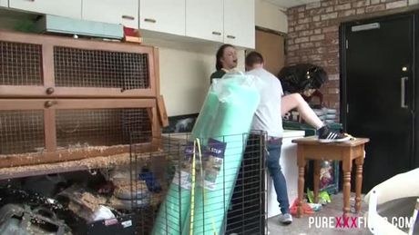 Teen gets some Big Black Cock