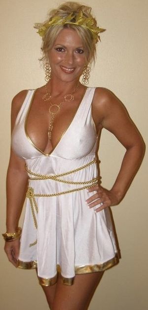 Goddess dressed as a goddess