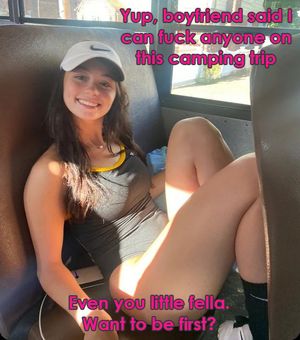 Camping makes her so horny