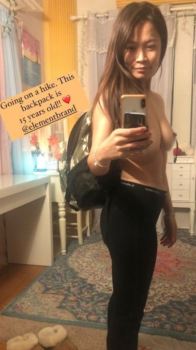 Fairy Char ASMR ready to go on a topless outdoor hike