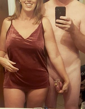 And yet another loving couple enjoying chastity play!