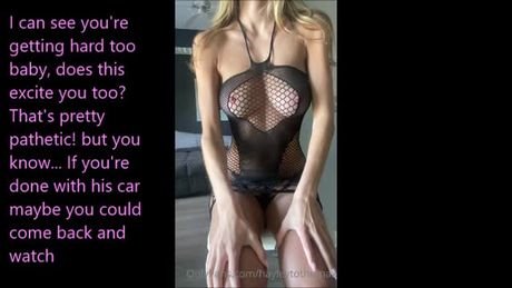 you rushed back hom after you were done but they locked the bedroom door... you could only listen