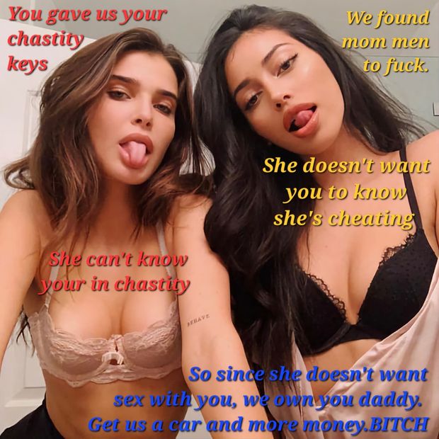 I gave my Stepdaughters my keys. They found bulls for my wife. So now they are blackmailing me.