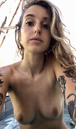 Barista Nicole waits for you in the hot tub