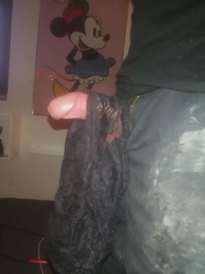 Hanging my panties on my husbands cock