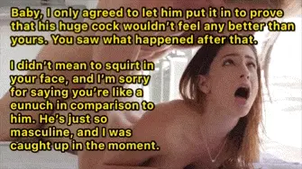 Your gf was trying to make you feel better, but she got carried away