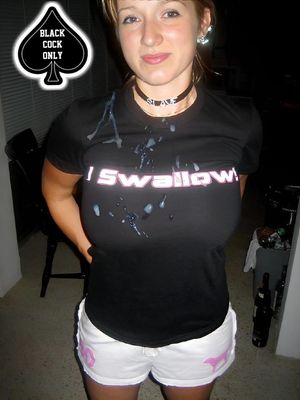 Black cum is her favorite