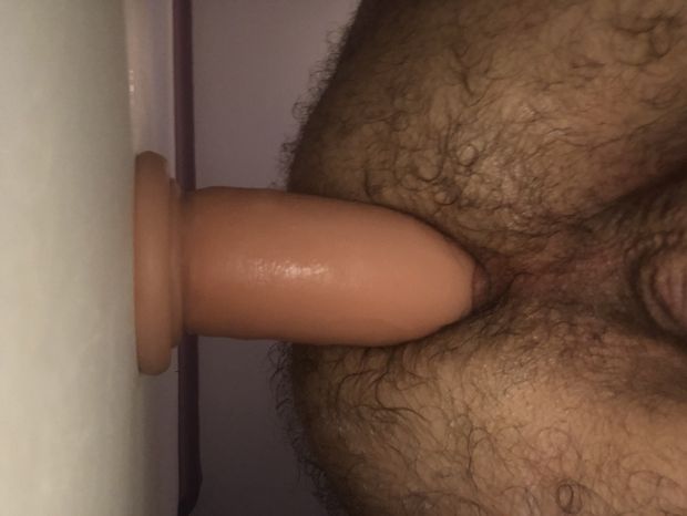 Me and my new favorite faggy toy playing in the morning. 10,25 inches almost the all thing inside my boi cunt