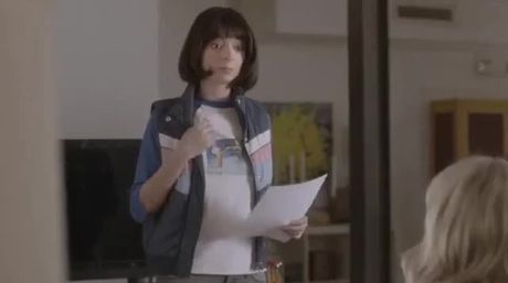 Her greatest non-plain Jane attire.