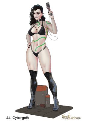 Bikini armor 44 : cybergoth by Galaad1800