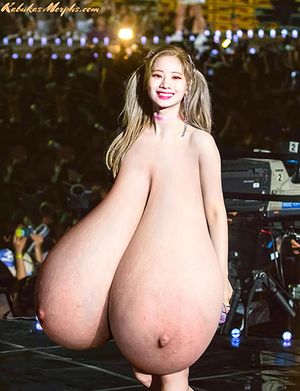 Korean singer Dahyun From Twice huge tits naked on stage!????