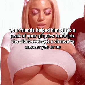 Dont be greedy, let others have a look at her tits