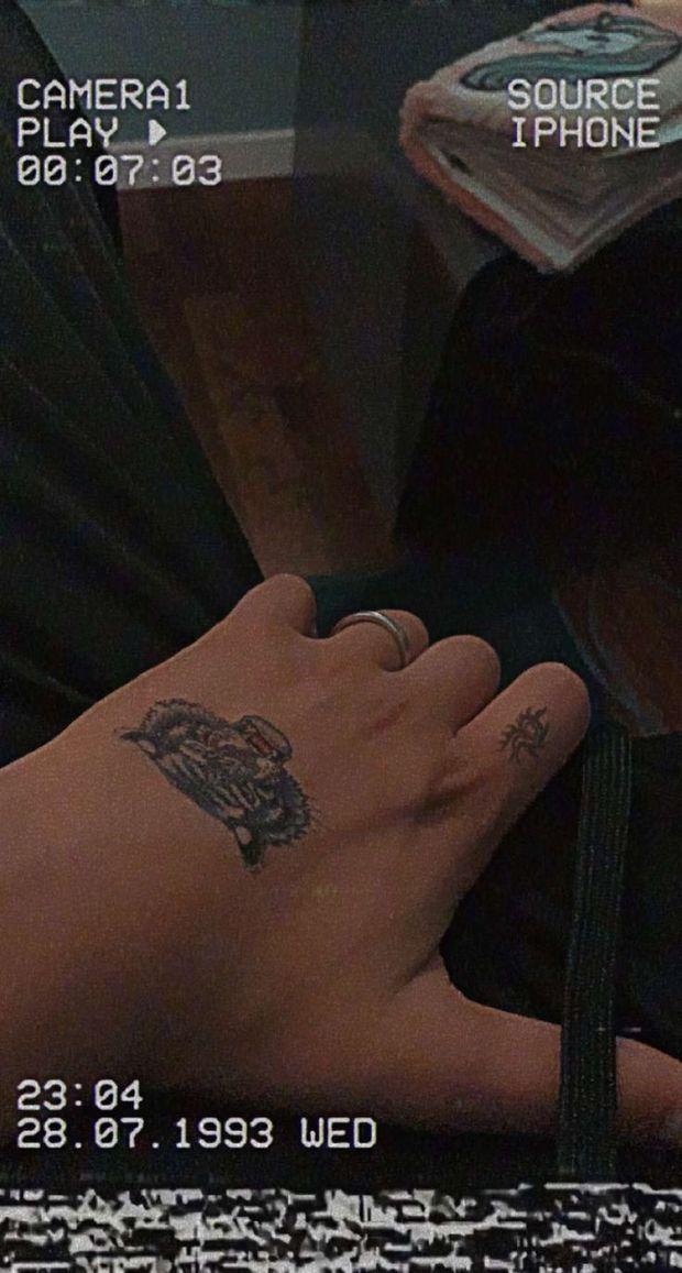 Tattood hand