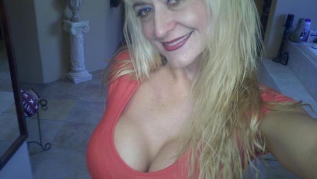 Busty mature selfie