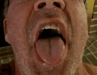 me pouring a nice yummy thick load of sperm into my mouth then swallowing it