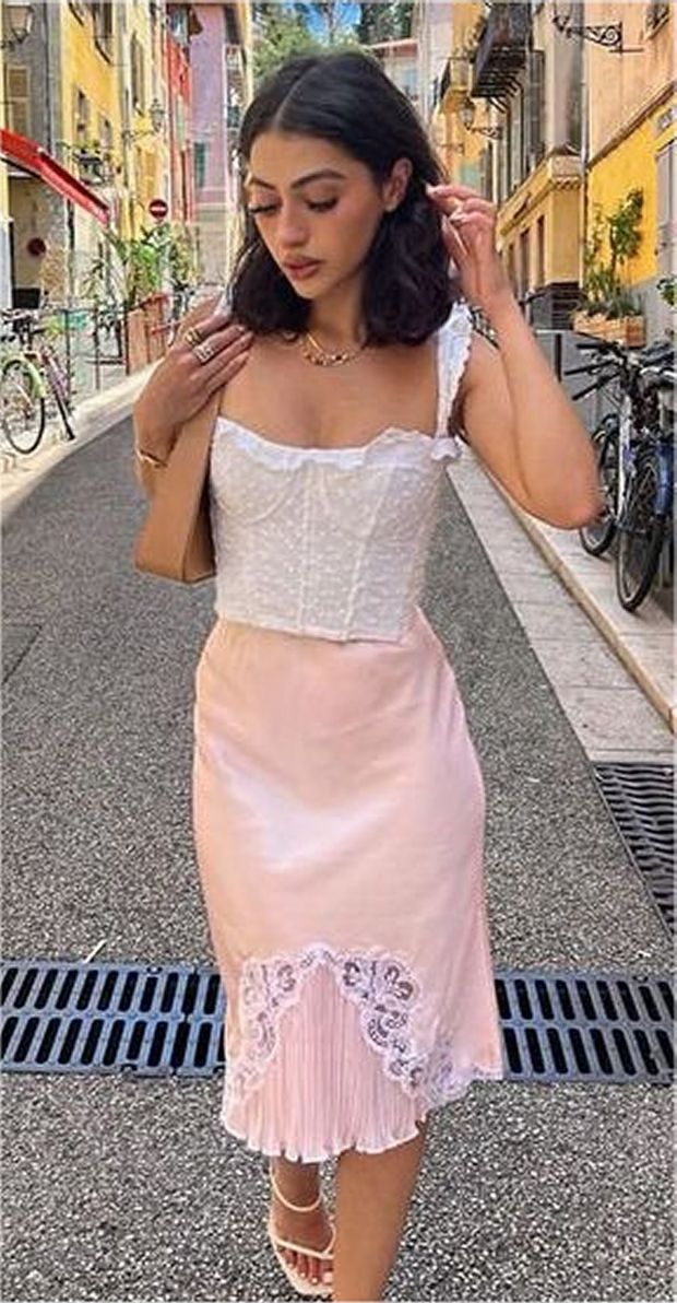 Gorgeous Slip Used as a Skirt!