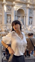 Sexy see through shirt in public