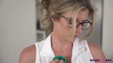 Corey showing how a cougar has fun debauching younger men