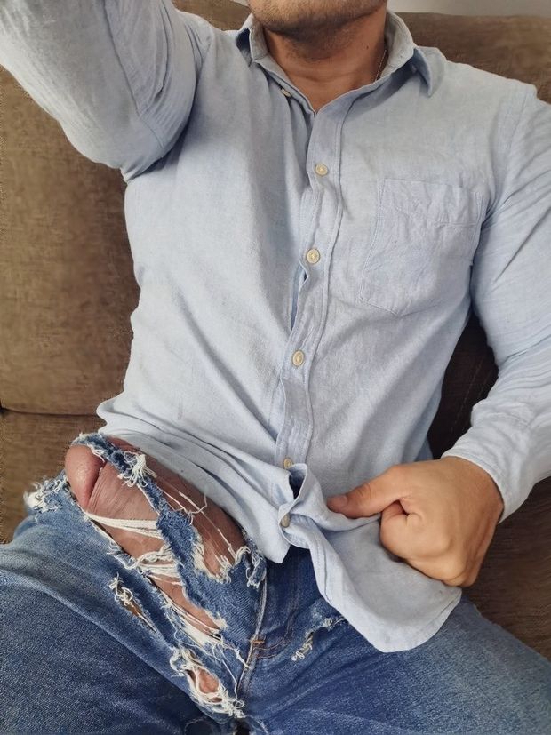 tattered jeans