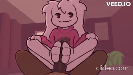 Little sis drains your cock with her feet