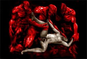 The had been waiting for him and assaulted him infecting pain, ecstasy and joy as the rap*ed him