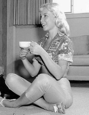 What's in her tea cup?