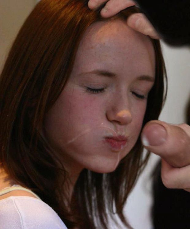 Karin wanted to taste her brother's cum.  Once it was in her mouth, she wasn't sure her brother urged her to swallow it.