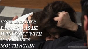 She's so submissive she swallows six loads a day