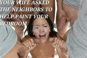 They pushed her around and painted her face