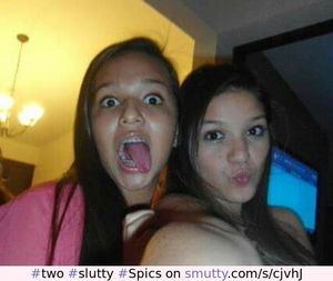 Two slutty lil teen Spics take a seductive selfie