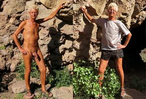 Norbert Kempe nackt und bekleidet