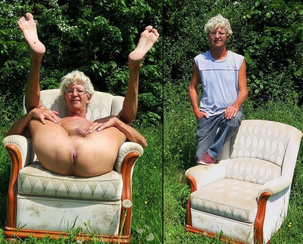 Norbert Kempe nackt und bekleidet