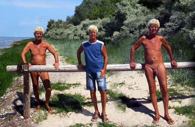 Norbert Kempe nackt und bekleidet