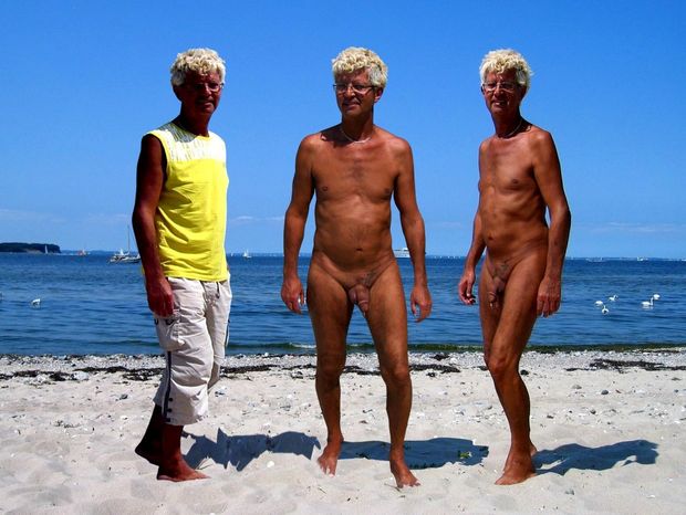 Norbert Kempe nackt und bekleidet