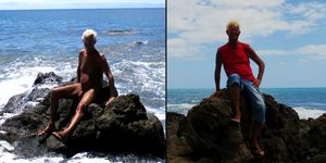 Norbert Kempe nackt und bekleidet