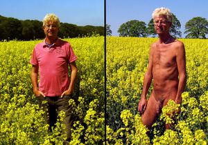 Norbert Kempe nackt und bekleidet