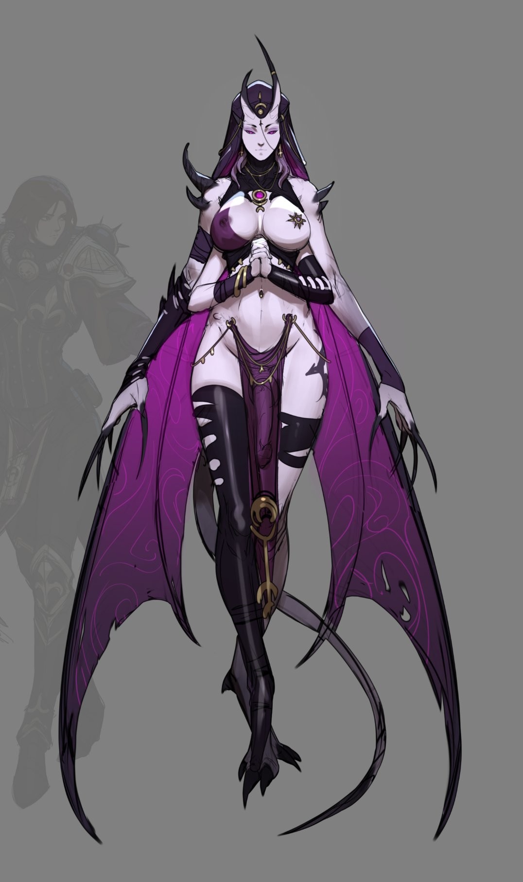 Slaaneshi daemonette is packing heat