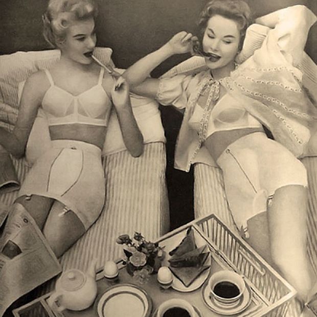 So, real women, sit around in undies and do this?