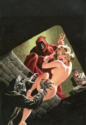 Blonde sacrifice to the undead