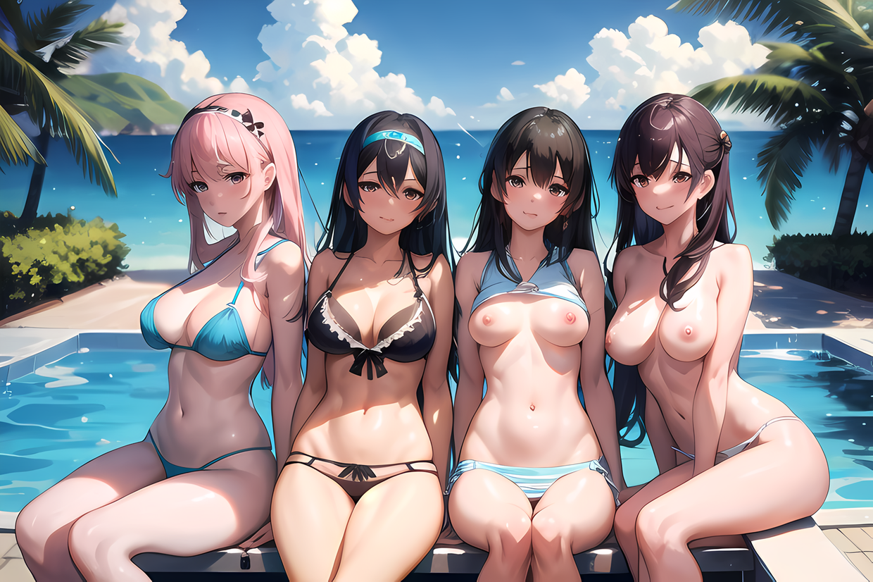 Poolside fun