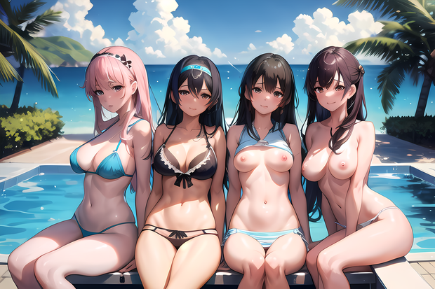 Poolside fun