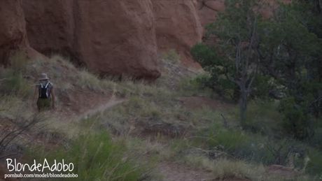 Blonde Adobo - Fucking with a view amateur slut hiking and creampied in public