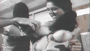 Captive undergoing interrogation before fucking