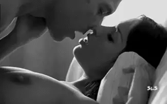 Intense kiss